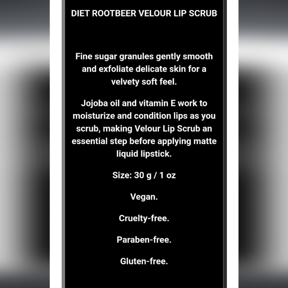 Jeffree Star Velour Lip Scrub in Diet Rootbeer - Picture 5 of 6